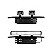 Holder License Eyourlife Front License Plate Bracket Plate Mounting Front Bull Bar Bumper Guard for Off Road Lights LED Work Lamps Lighting Bars Black Universal Fit Heavier