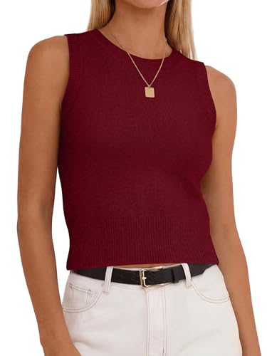 ANRABESS Women’s Sweater Tank Top