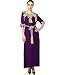 Baya Muslim Dress Dubai Kaftan for Women Half Sleeve Arabic Long Dress Abaya Islamic Clothing Girls Caftan Jalabiya