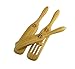 Crate Collective 3-Piece Bamboo Spurtle Set (Stirring Spatula/Spoon) - 9-Inch Spurtle, 12-Inch Spurtle, and 12-Inch Slotted Spurtle