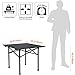 G4Free Lightweight Aluminum Folding Table Camp Square Roll Up Top Compact Tables for Outdoor Hiking Camping Picnic with Carry Bagthumb 1