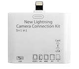 5 in 1 OTG Adapter Lightning 8 PIN to USB 2.0 Female, Ms/sd/ Tf/ M2 Smart Card Reader Combo Camera Connection Kit for Ipad 4/ Ipad Air /ipad Mini /Ipad Mini 2