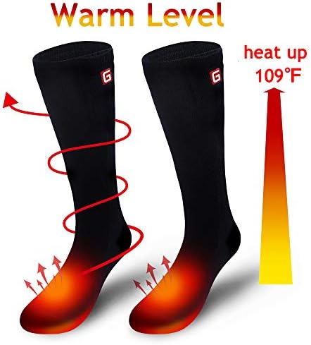 Rabbitroom Heated Socks Electric Battery Powered Thermal Insulated Socks for Men&Women
