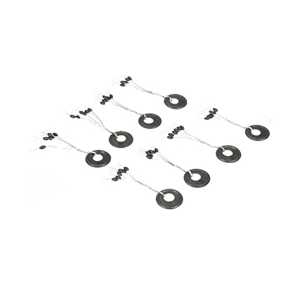 Tanchen-100PcsPack-6-in-1-Cylinder-Shaped-Float-Stop-Fishing-Rubber-Stopper-Bobber-Sinker