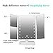 Vanity Mirror with 38 LED Lights, Lighted Makeup Mirror, 10x/5x/3x/1x Magnifying Mirror with 180°Rotation and USB/ Battery Powered Countertop Cosmetic Mirror by Uvistare