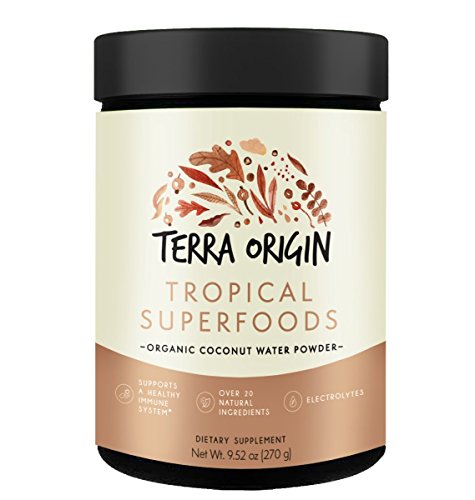 Terra Origin, Tropical Superfoods, Powder, Organic Coconut Water, 30 Servings, Over 20 Natural Ingredients, Antioxidants & Herbs to Support Healthy Immune System