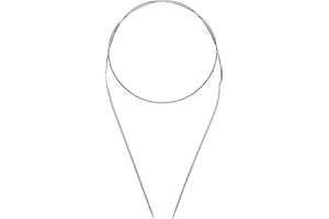 HOBEKOEE Circular Knitting Needles,32 Inch (80cm) Length Premium Aluminum Round Knitting Needles for Handmade Knitting DIY Size US 6(4mm)