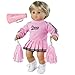 Sophia's 15 inch Baby Doll Clothing Cheerleader Outfit, 3 Pc. Set of Pink Cheerleader Dress, Pom Poms and Megaphone Fits Bitty Baby American Girl Baby Dolls,Pink Cheerleader Set