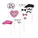 Fun Express - Paris Photo Stick Props for Birthday - Apparel Accessories - Costume Accessories - Costume Props - Birthday - 12 Pieces primary