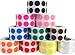 InStockLabels.com Color Code Labels in Bulk - 10 Colors of Half Inch Round Dot Labels - 10,000 Total - Self Adhesive