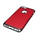 Phone 6s Plus Case, LUVVITT [Ultra Armor] Shock Absorbing Case Best Heavy Duty Dual Layer Tough Cover for Apple Phone 6/6s Plus - Black / Red