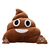 Poop Emoji Pillows-13” Poo Emoji Cushion Plush Stuffed, Cute Keychains Party Home Decorations Supplies Favors, Set of 3 Novelty Kids Birthday Gifts(Brown)