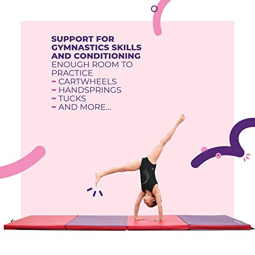 Springee Gymnastics Mat 4' x 10' x 2" Tumbling Mat - Gymnastics Equipment for Home