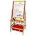 U.S. Art Supply Flip-Over Children's Double-Sided Paint and Drawing Art Easel Board with Chalkboard, Dry Erase Board, Paper Roll, 3 Storage Bins, 5 No-Spill Cups, Chalk - Kids Toddlers Write Have Fun