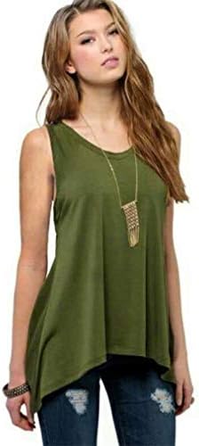 WANQUIY Women's O Neck Plus Size Vest Stretchy Off Shoulder Sleeveless Blouse Tops Tank Top Tunic Shirt Beige