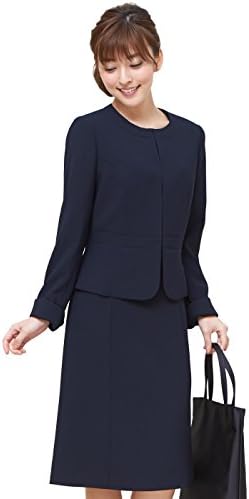 B-GALLERY Exam Ensemble No Color Jacket & Waist Changeable Dress, Navy No. 5 – 19, Dark Navy, Washable, Women’s Formal