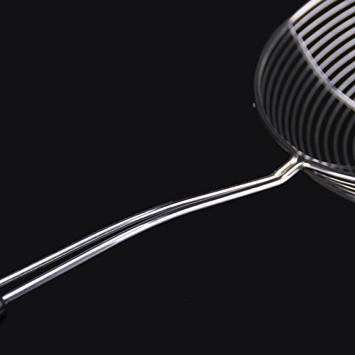 HOBULL Convenient Mesh Skimmer Ladle Spoon Handheld Mesh Strainer Food Strainer Sieve Frying Oil Tool for Kitchen - Thumbnail 2