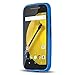 Motorola Moto E (2nd Generation, 2015) Case, J&D Ultra Slim [Drop Protection] Moto E (2nd Gen) Case [Slim Cushion] Shock Protective Jelly Case Slim Case for Moto E (2nd Gen, 2015) (Blue)