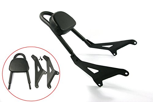 Motorcycle Backrest Detachable Passenger Pad Driver Rider Sissy Bar For Yamaha Stryker XVS1300 - Thumbnail 5