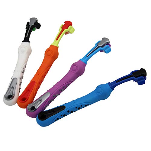 Pet Toothbrush Dog Toothbrush Removing Bad Breath Tartar Cleaning Mouth Pet Dental Care Cat Cleaning MouthPlastic pet Three Head Toothbrush for Dogs (Four PCS)