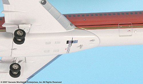 Braniff Ultra Red/Gold Boeing 727-200 Airplane Miniature Model Diecast 1:200 Part# A012-IF722009