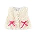 Mud Kingdom Baby Girl Faux Fur Bowknot Vest Fleece