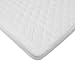 American Baby Company Waterproof Quilted Cotton Bassinet Size Fitted Mattress Pad Cover, White, for Boys and Girls