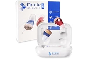 Oricle Standard 2.0 Hearing Aids for Seniors - Oricle Hearing Aids for Adults with Advanced Noise Cancellation - Easy Volume Control with Portable Charging Case