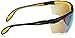 UVEX by Honeywell S3523 Genesis X2 Safety Eyewear, Black and Yellow Frame, Gold Mirror Ultra-Dura Hardcoat Lens