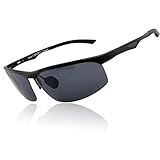 Duco Men's Sports Style Polarized Sunglasses Carbon Fiber Unbreakable Frame X6