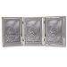 Lawrence Frames Bead Border Design, 5x7 Triple, Silver