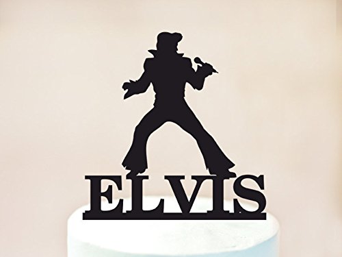 Elvis Theme Party Cake Topper Elvis Birthday Cake Topper Rock N