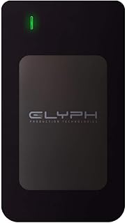 Amazon Com Glyph Atom Raid Ssd 500gb Silver External Usb C Usb 3 0 Thunderbolt 3 Ar500slv Computers Accessories