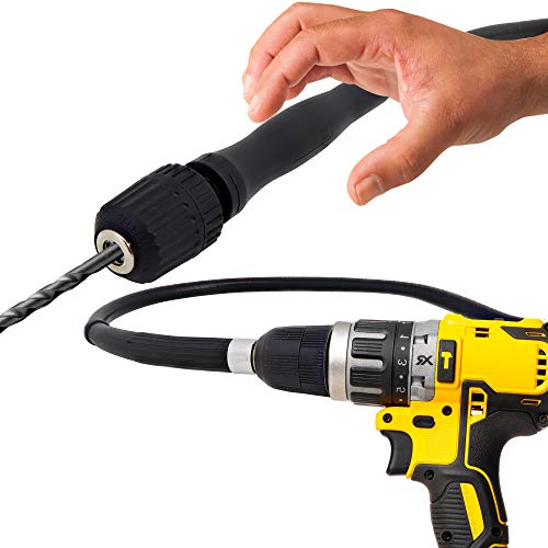 Flexible Shaft Power Drill Extension with 1/4Inch keyless Chuck