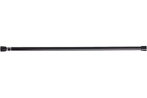 Rod Desyne SPT-R-18-2 7/16" Round Spring Tension Rod 18"-28", Black, 18-28"