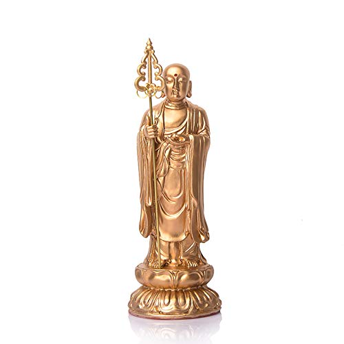 LKXZYX Buddhist Supplies Resin Station Jizo Buddha Statue Jizo King Bodhisattva