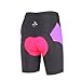 beroy Bike Shorts with 3D Gel Padded,Womens Gel Cycling Shorts, Purple-1, Medium