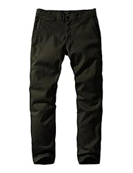 Match Mens Slim-Tapered Flat-Front Casual Pants