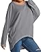 ZANZEA Women's Off-Shoulder Batwing Sleeve Blouse Casual Loose Oversized Baggy T-Shirt Sweater Pullover Top