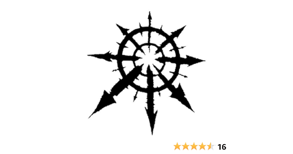 Amazon Com Chaos Star Warhammer Fan Art Warhammer Online Warhammer 40k Gamer Vinyl Decals Handmade Products