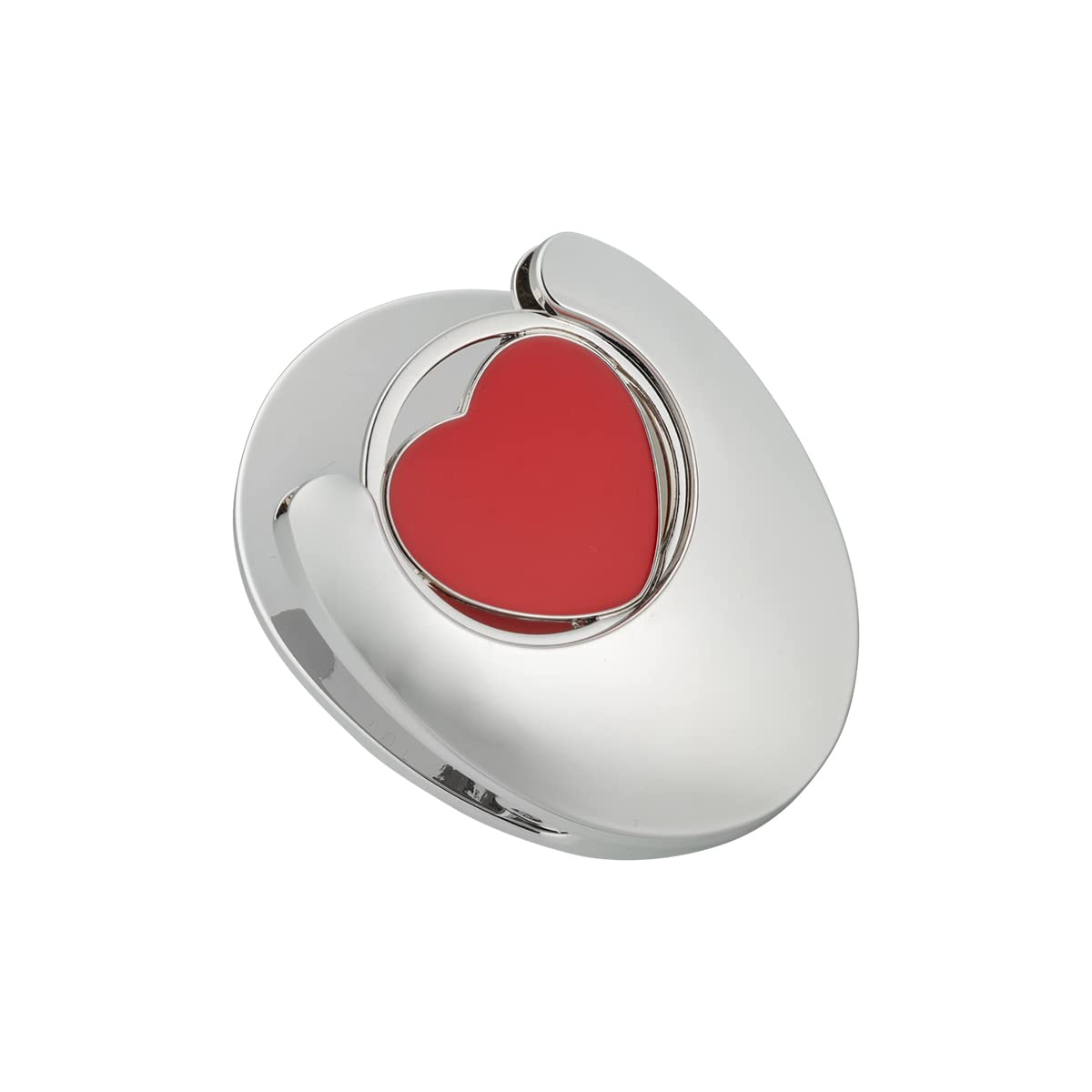 Memo Clip with Shopping Trolley Token, heart, 45 x 30 x 20 mm