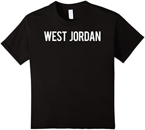 unisex-child West Jordan T Shirt - Cool new utah UT funny cheap gift tee 8 Black