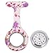10pcs Floral Nurse Clip-on Fob Brooch Pocket Watch Lapel Watch for Women Girl (Pack #3)