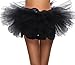 Tutus for Women 5-Layered Tulle Tutu Party Dance Skirt Ballerina Dress Petticoat Tutu Skirt, Black Tutu
