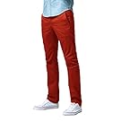 Match Men's Slim Fit Straight Leg Casual Pants (38, 8119_Orange)