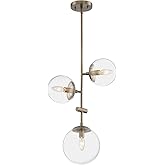 Nuvo Bransel-3 Light Pendant in Transitional Style-11.75 Inches Wide by 12.88 Inches High-Burnished Brass Finish