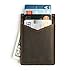 Andar Mens Leather Money Clip, Front Pocket Minimalist Card Holder RFID Blocking Wallet Made from Full Grain Leather, with Back Saving Bi-Fold Cash Clip (Dark Brown)