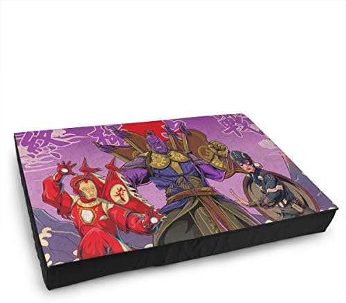 最高品質の 中型ペットベッド ペットマットレス 厚さ8cm 幅76cm 高さ51cm アニメキャラクターオリエンタルvsヨーロッパとアメリカ スポンジパッド ペットを保護する 柔らかい 防水 ジッパー 取り外し可能 洗える 定番のお歳暮