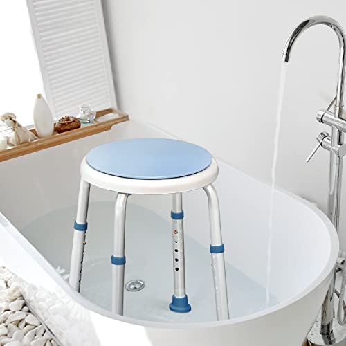 GreenChief Swivel Shower Chair for Inside Shower, 360 Degree Bath Stool