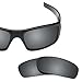 Revant Replacement Lenses Compatible With Oakley Crankshaft, Polarized, Black Chrome MirrorShield